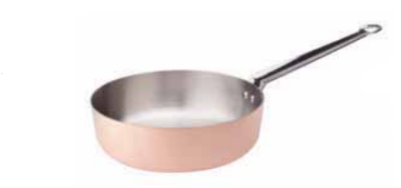 Copper 3 - Conical casserole pan 24 cm